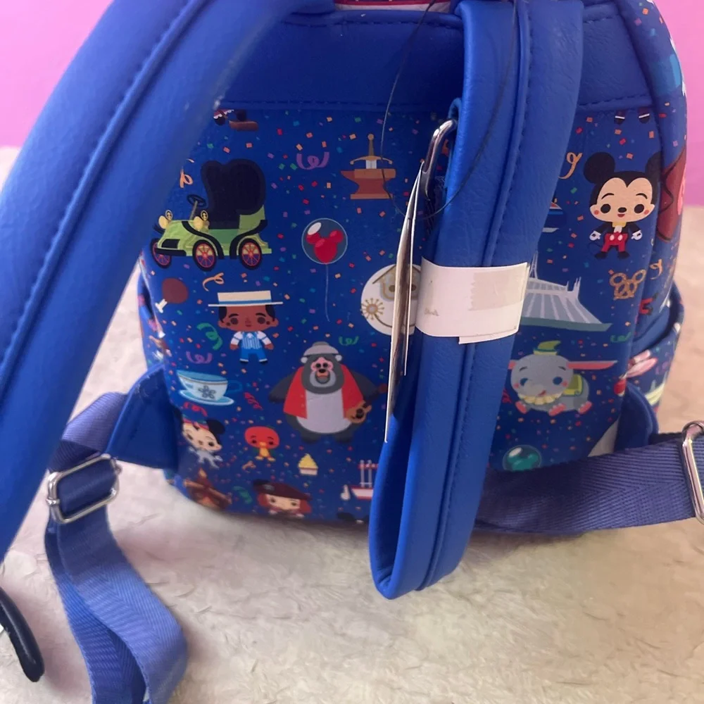 Bundle Loungefly Blue Disney Backpack with Ear Headband RARE